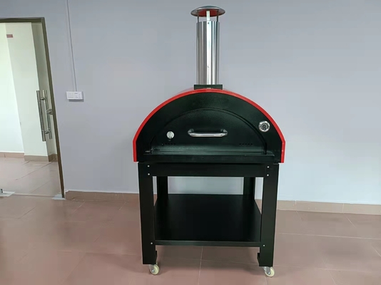Piec do pizzy opalany drewnem AGA ze stali nierdzewnej, piec do pizzy opalany drewnem z cegły