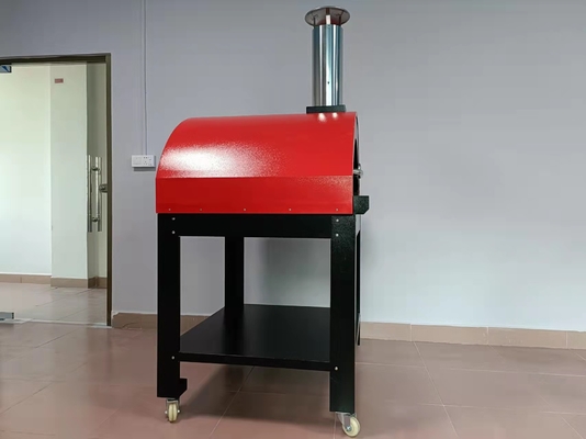 410C CSA Stalowy piec opalany drewnem Zewnętrzny piec na drewno z piecem do pizzy