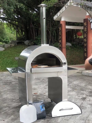 10s Łopata Przenośny wózek do pieca do pizzy na drewno Łatwa manewrowość