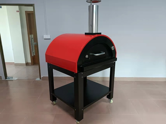 Piec do pizzy opalany drewnem ze stali nierdzewnej AGA Cegła Piec do pizzy opalany drewnem