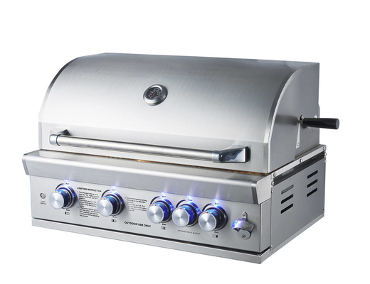 Czarna porcelanowa emalia CSA Garden Gas Grill OEM Wbudowany grill gazowy Bbq