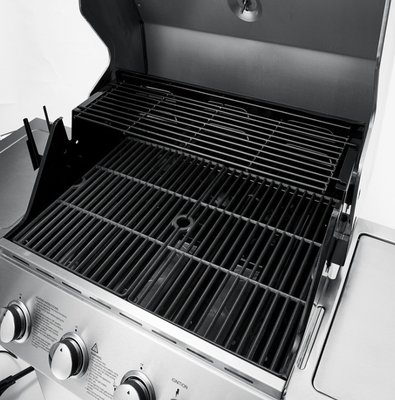 Grill gazowy z czarnej porcelany