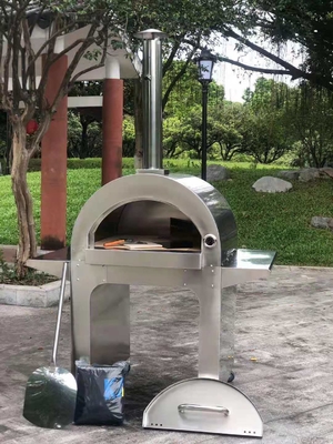 201 Piec do pizzy opalany drewnem ze stali nierdzewnej 900 mm Zewnętrzny piec do pizzy ze stali nierdzewnej