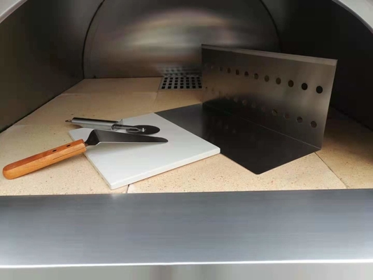 201 Piec do pizzy opalany drewnem ze stali nierdzewnej 900 mm Zewnętrzny piec do pizzy ze stali nierdzewnej