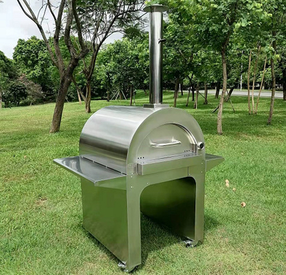 Piec do pizzy na drewno ze stali nierdzewnej CE Piec do drewna ze stali nierdzewnej o grubości 30 mm