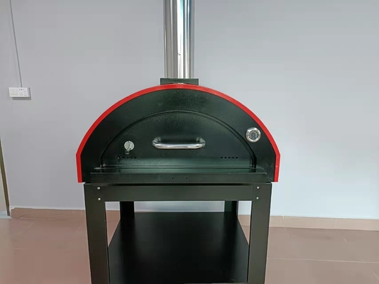 Cegła ze stali nierdzewnej opalany drewnem piec do pizzy na zewnątrz
