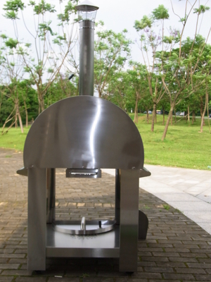 830 mm 720 mm piec do pizzy ze stali nierdzewnej z wózkiem