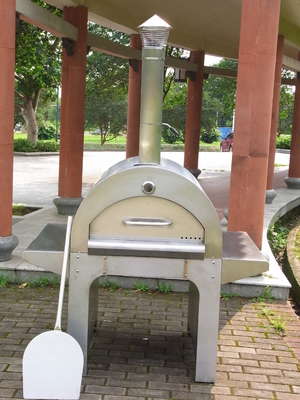 720 mm Piec do pizzy opalany drewnem AGA ze stali nierdzewnej CSA Piec opalany drewnem