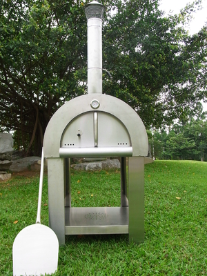720 mm Piec do pizzy opalany drewnem AGA ze stali nierdzewnej CSA Piec opalany drewnem