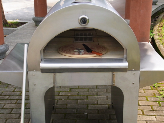 720 mm Piec do pizzy opalany drewnem AGA ze stali nierdzewnej CSA Piec opalany drewnem